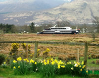 Cruise boat on Caledonian Canal