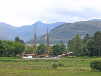 Yacht on Caledonian Canal